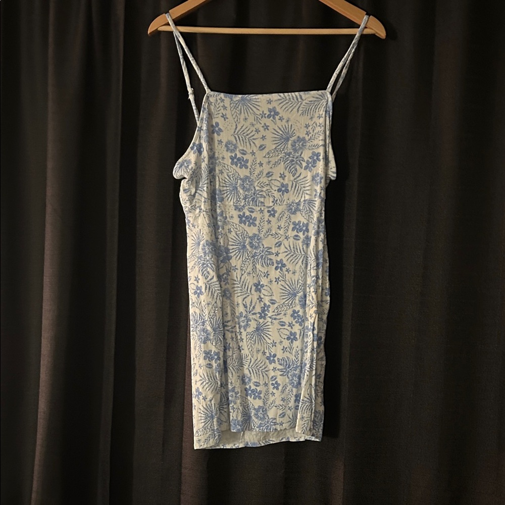wild fable White and Light Blue Floral Slip Dress